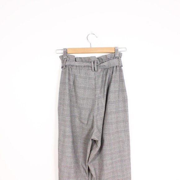 *H&M Black & White Paper Bag Pant - Picture 4 of 5